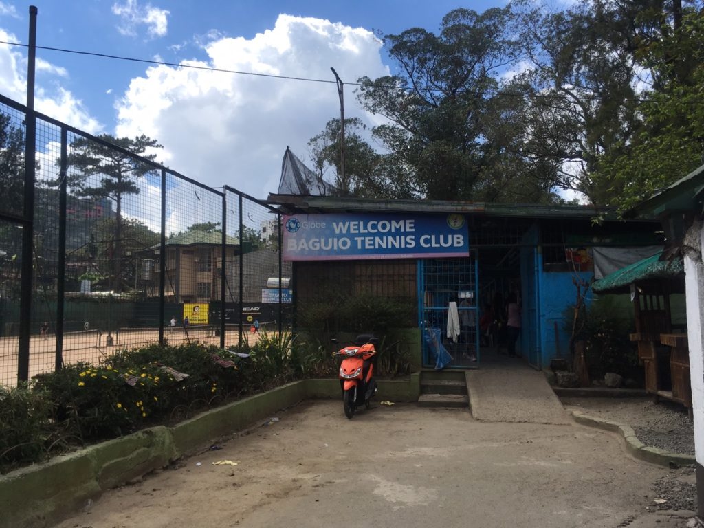 Tennis court in Burnham Park in Baguio Philippines