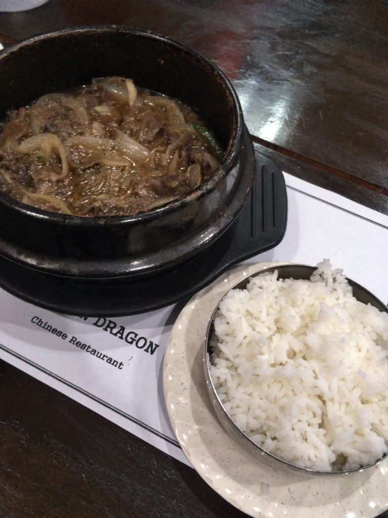Korean restaurant food