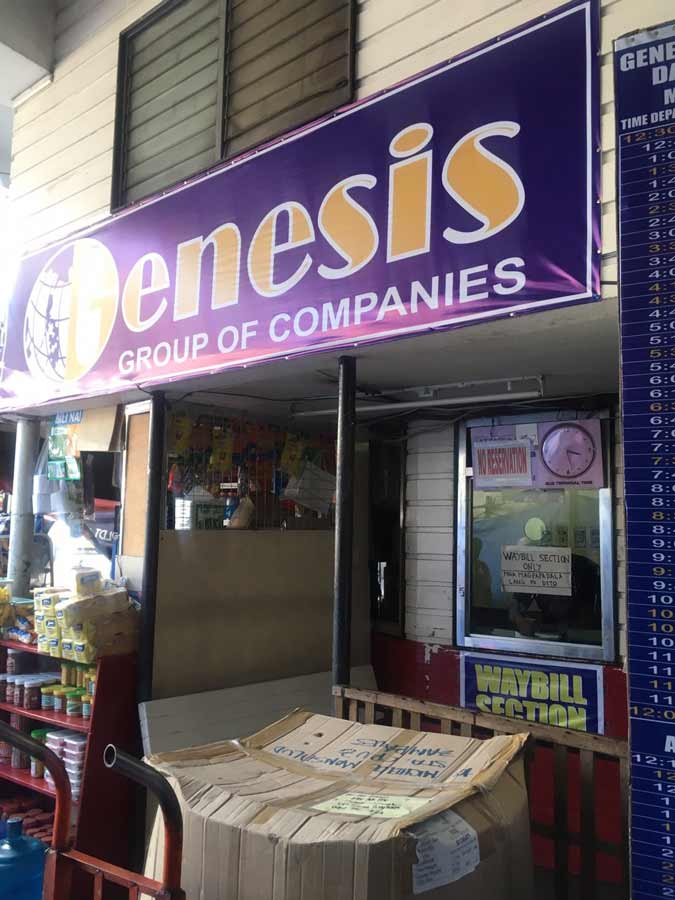 Genesis Bus terminal in Baguio