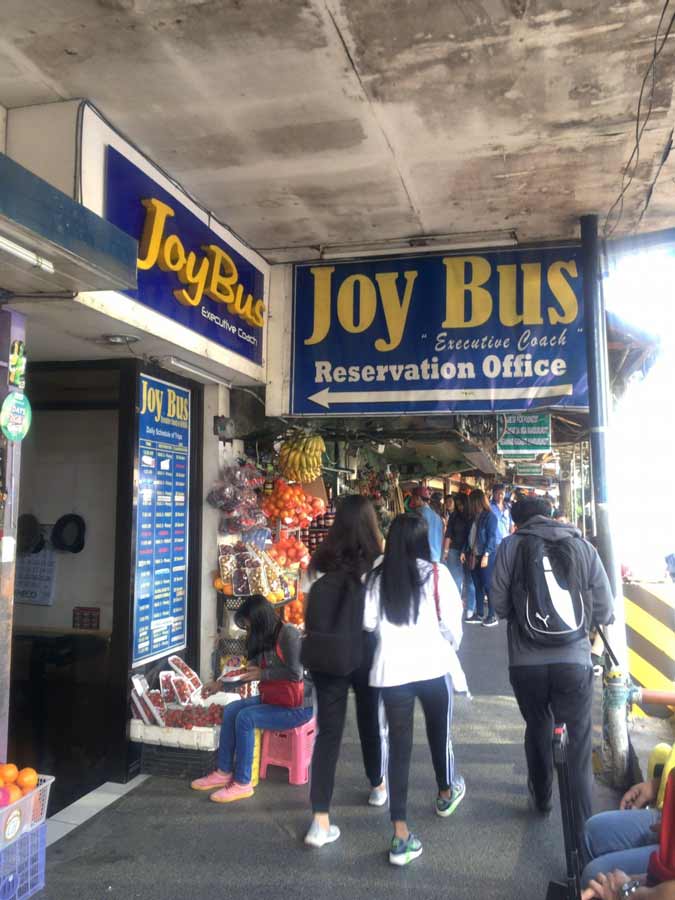 Joy Bus terminal in Baguio