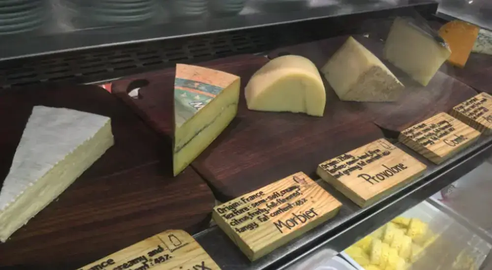 Goji Kitchenのチーズコーナー