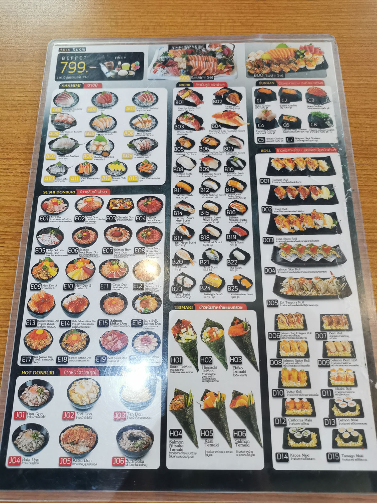 お寿司メニュー