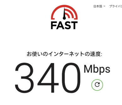 Wi-Fiの速度
