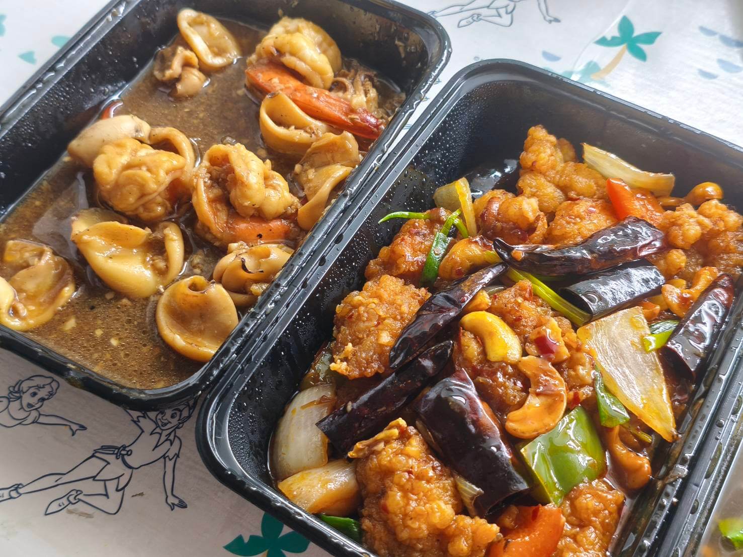 カシューナッツと海鮮炒め