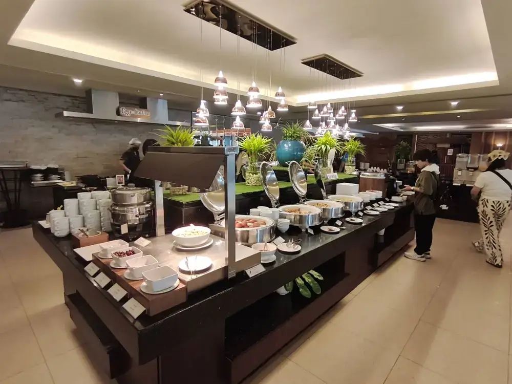 The royal river hotelの朝食会場