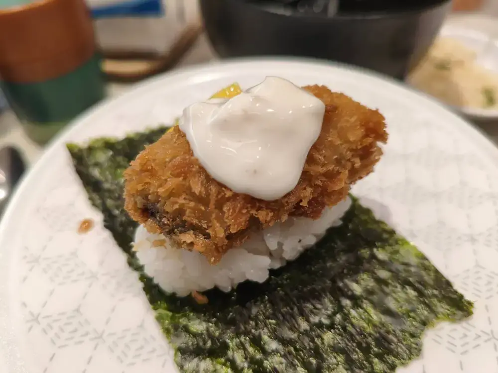カキフライにぎり