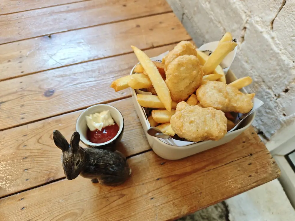 プナウィティのラビットカフェの軽食