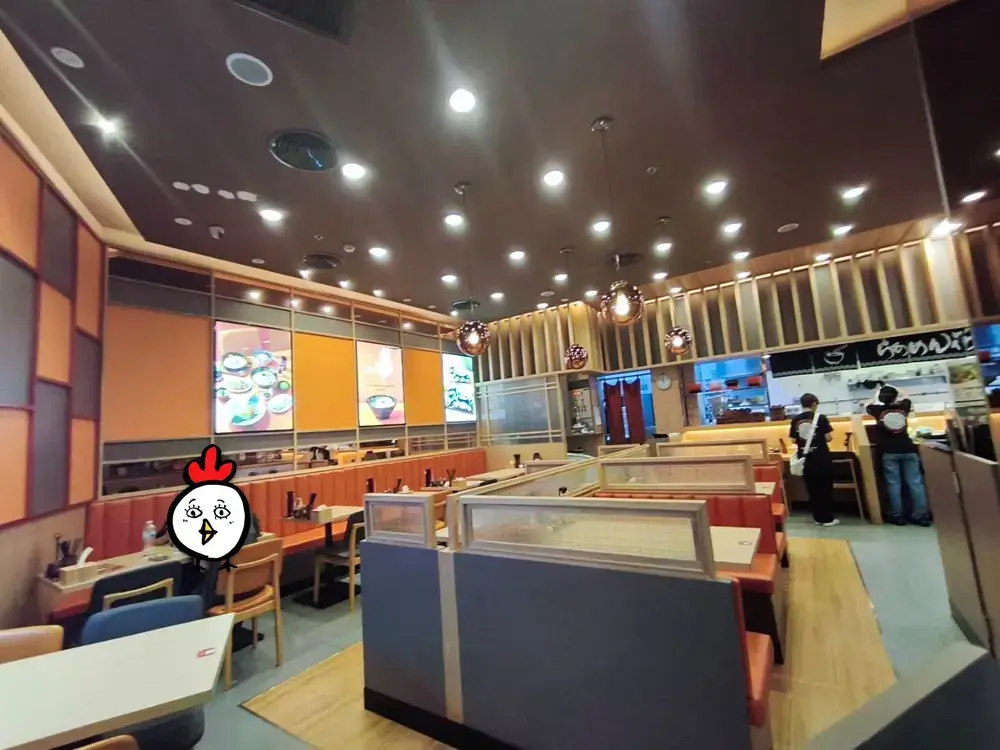 アソークのラーメン花月嵐の店内