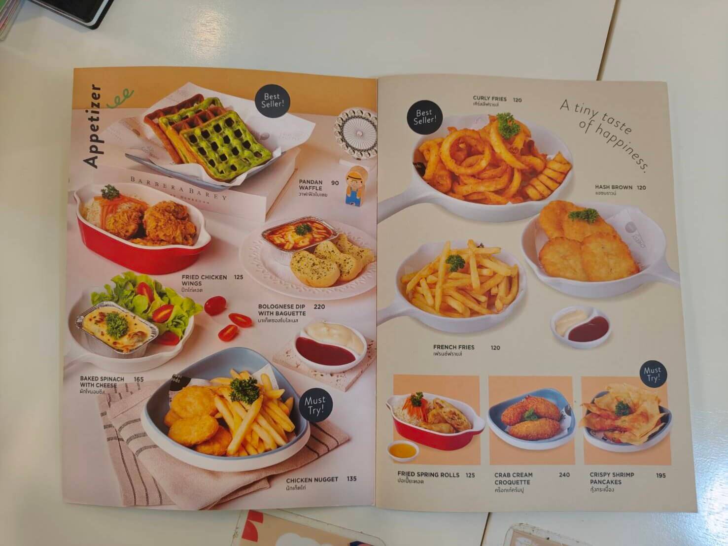 Wonder Woods Kids Cafeのメニュー